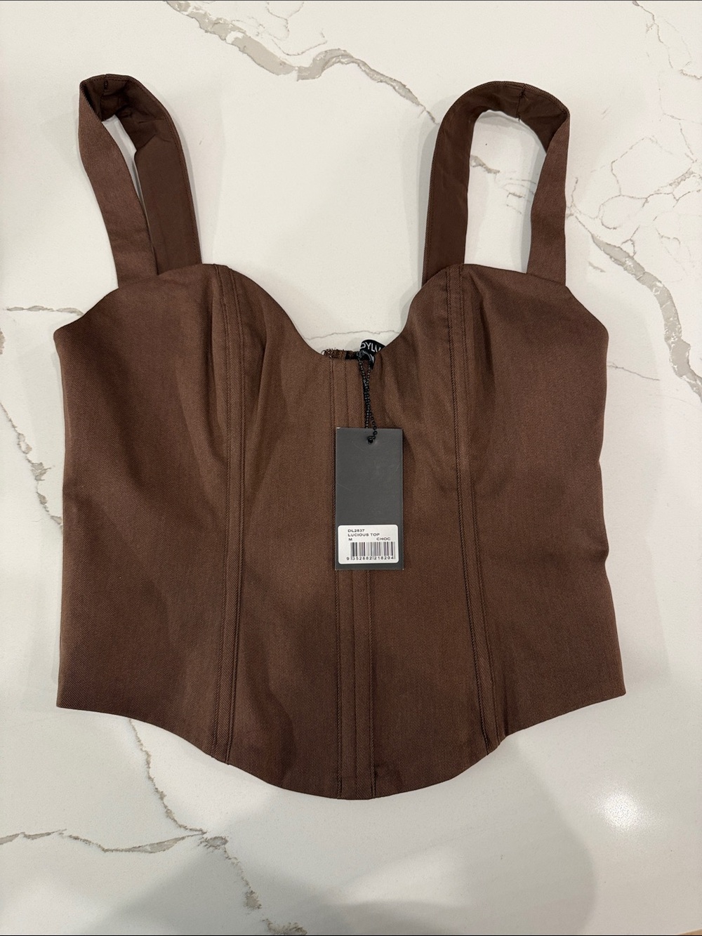Revolve Brown Pants & Corset Set - Picture 4 of 7